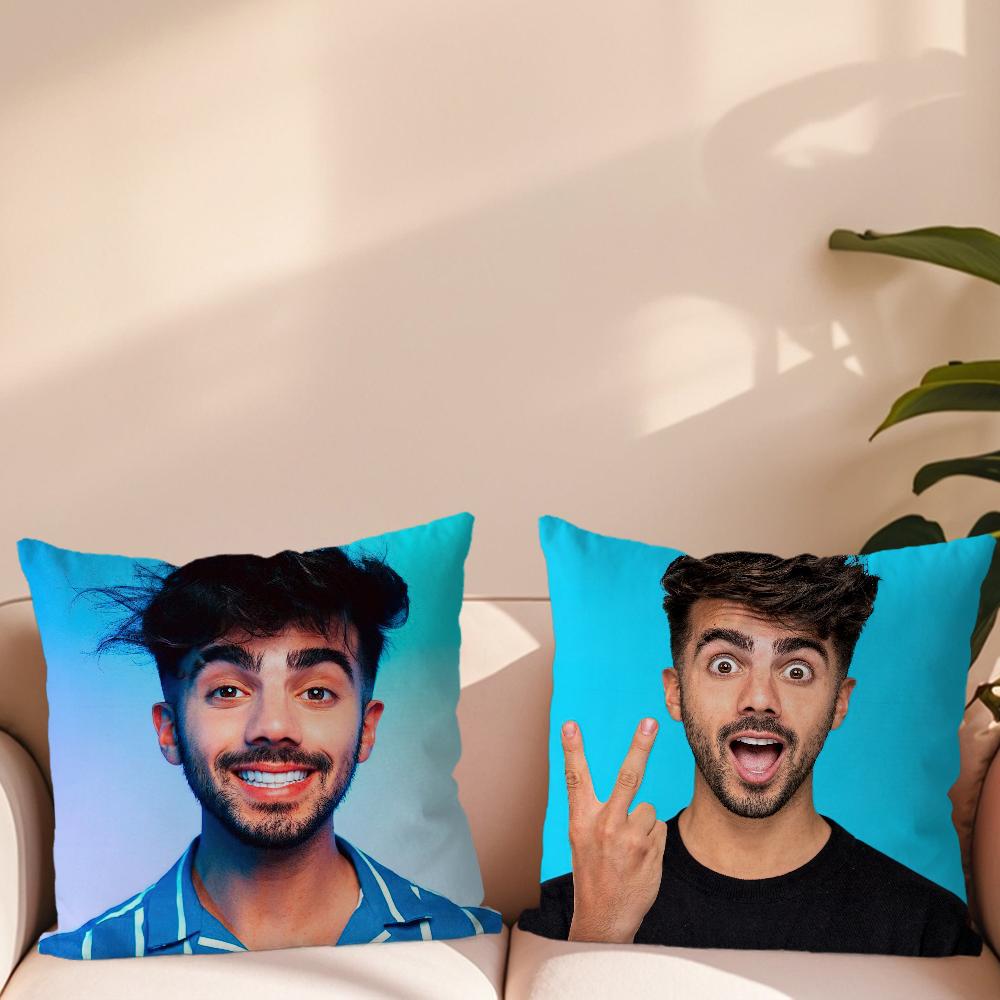 Internet-Star Fede VVigevani Kissenbezug Wohnzimmer Akzent Sofa Rückenstütze Quadratisch Lounge Entspannender Nickerchen-Begleiter ?