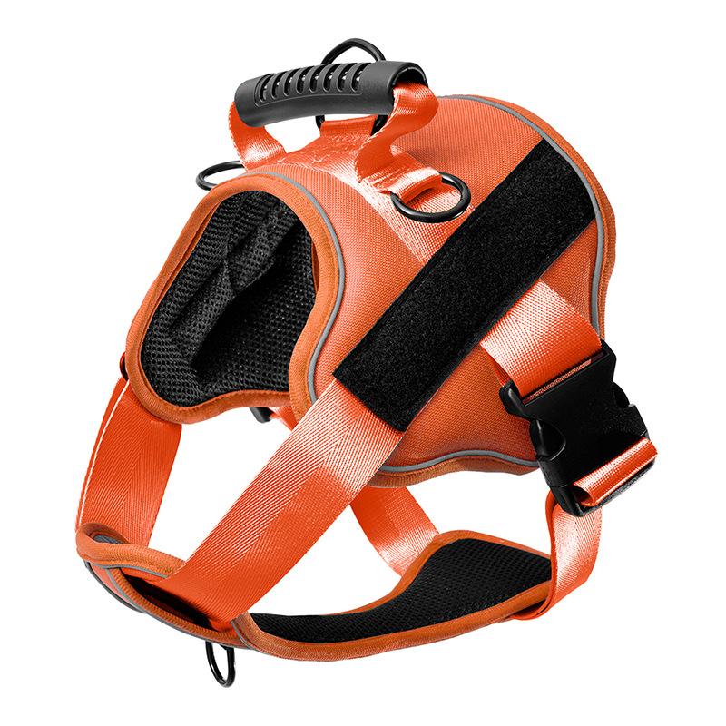 Hundeleine Große, mittelgroße und kleine Hunde Weste Typ Brustgurt Bequeme und atmungsaktive nachtreflektierende Hundeleine Haustierbedarf