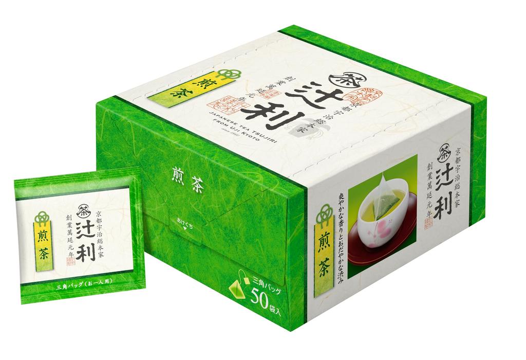 Tsujiri Sencha Triangular Tea 50 Tea 2 Grams Bags, Bags, (x 50)