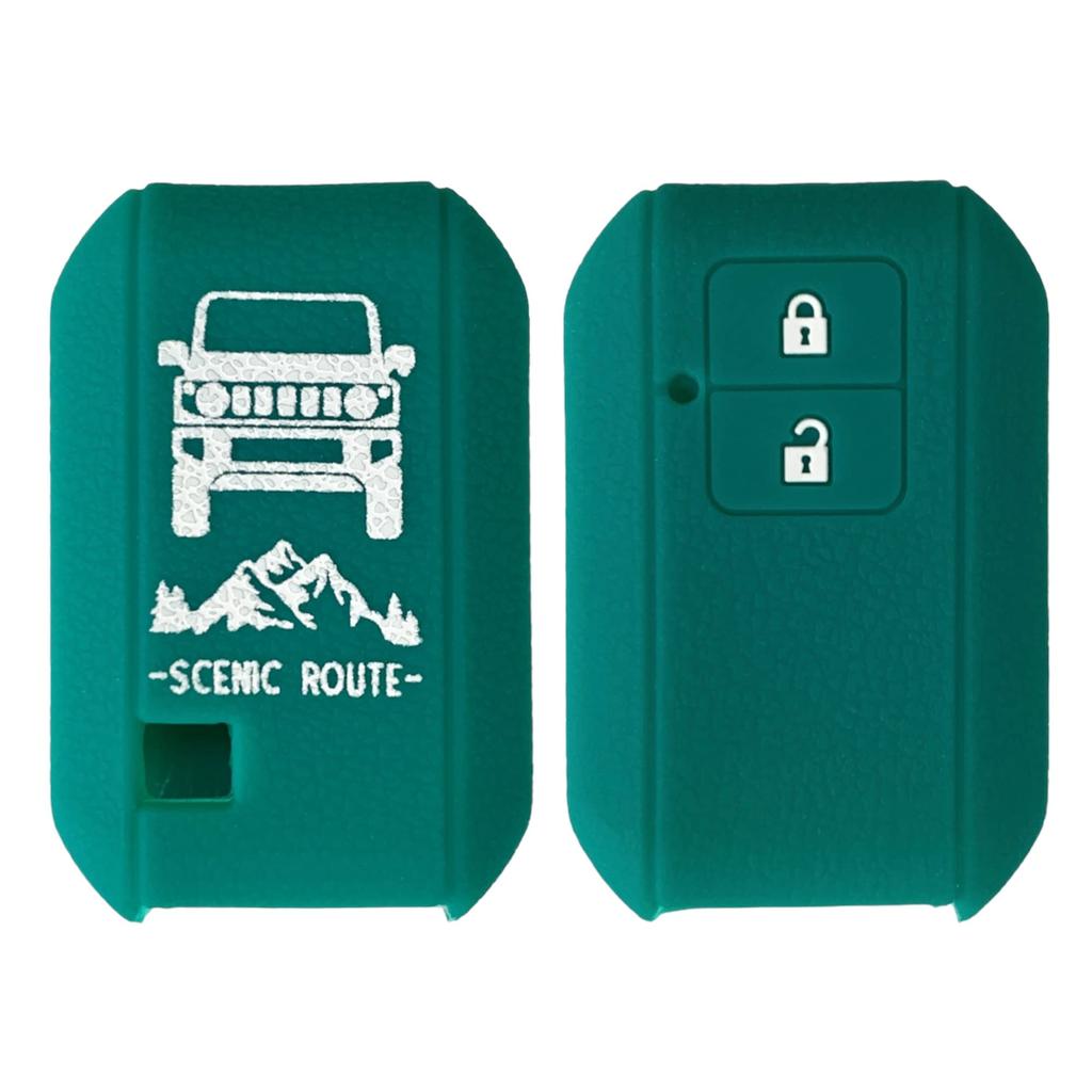 SUITY Smart Key Silicone Mint Specially Designed for Suzuki Jimny Sierra Ideal for Scratch Prevention Cover, Cover, Green, JB64, JB74,