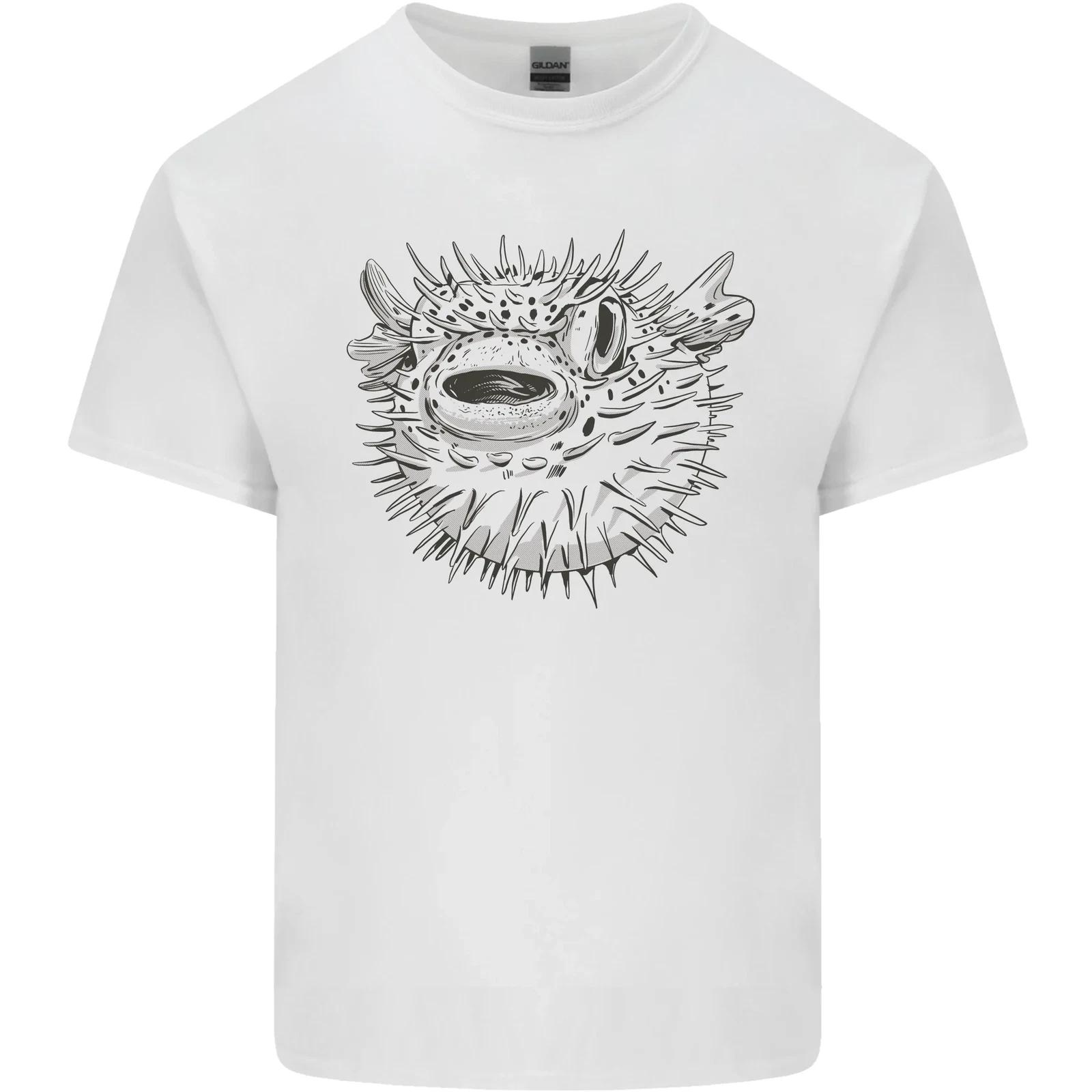 

A Pufferfish Puffer Illustration Kids T-Shirt Childrens L