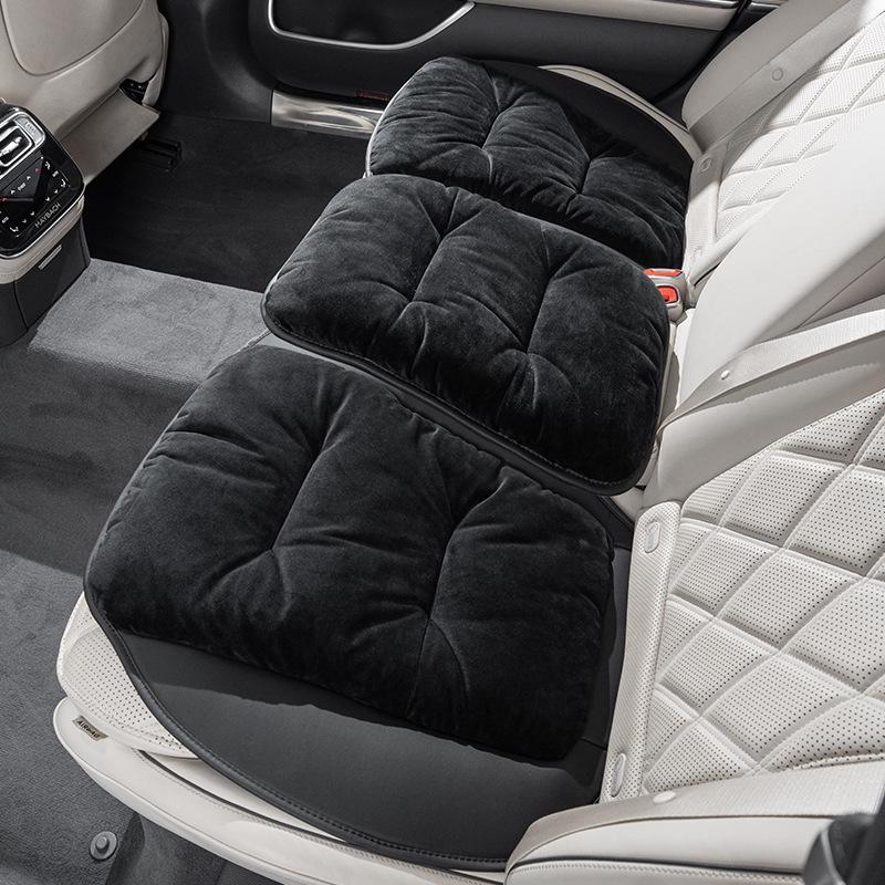 High-End Plush Heated Car Seat Cushion for Autumn and Winter
