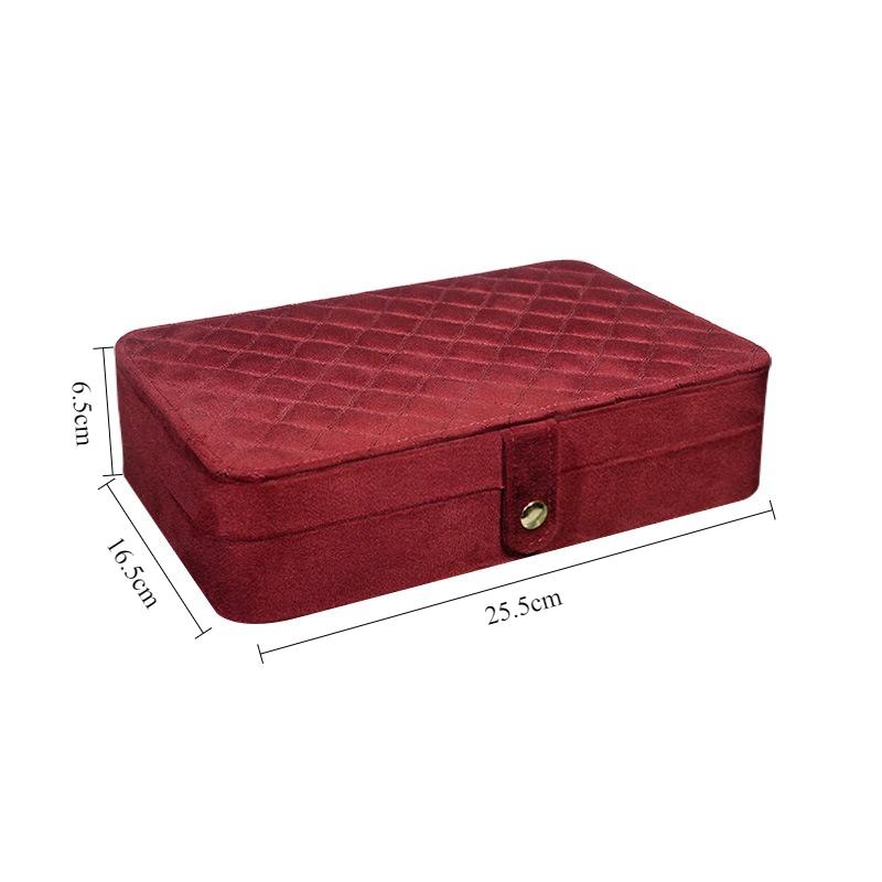 

Rings jewelry Storage Box Earrings Necklace Display Case Double Layer Wedding Jewelry Boxes Small Things Organizer Cases