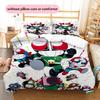 Street Trend Pattern Bedding Set, Urban Fashion Hero Bedroom Decor, Modern Lifestyle Home Gift.chl