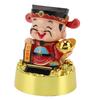 Solar Swinging God of Wealth Figurine Statue God of Fortune Car Dashboard Ornament Feng Shui Decor Gift Chinese New Year Gift