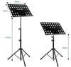 [2023 Desktop Edition] Folding Music Stand with Music Clip, Dual Functions: Reading Stand, Tabletop Writing Stand, Excellent Heat Dissipation,