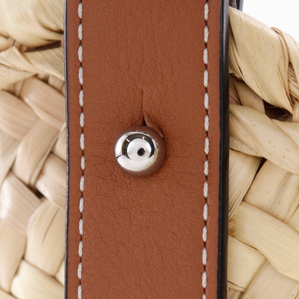 Loewe Basket Bag Small Tote Bag Basket Bag Raffia/leather Women Used