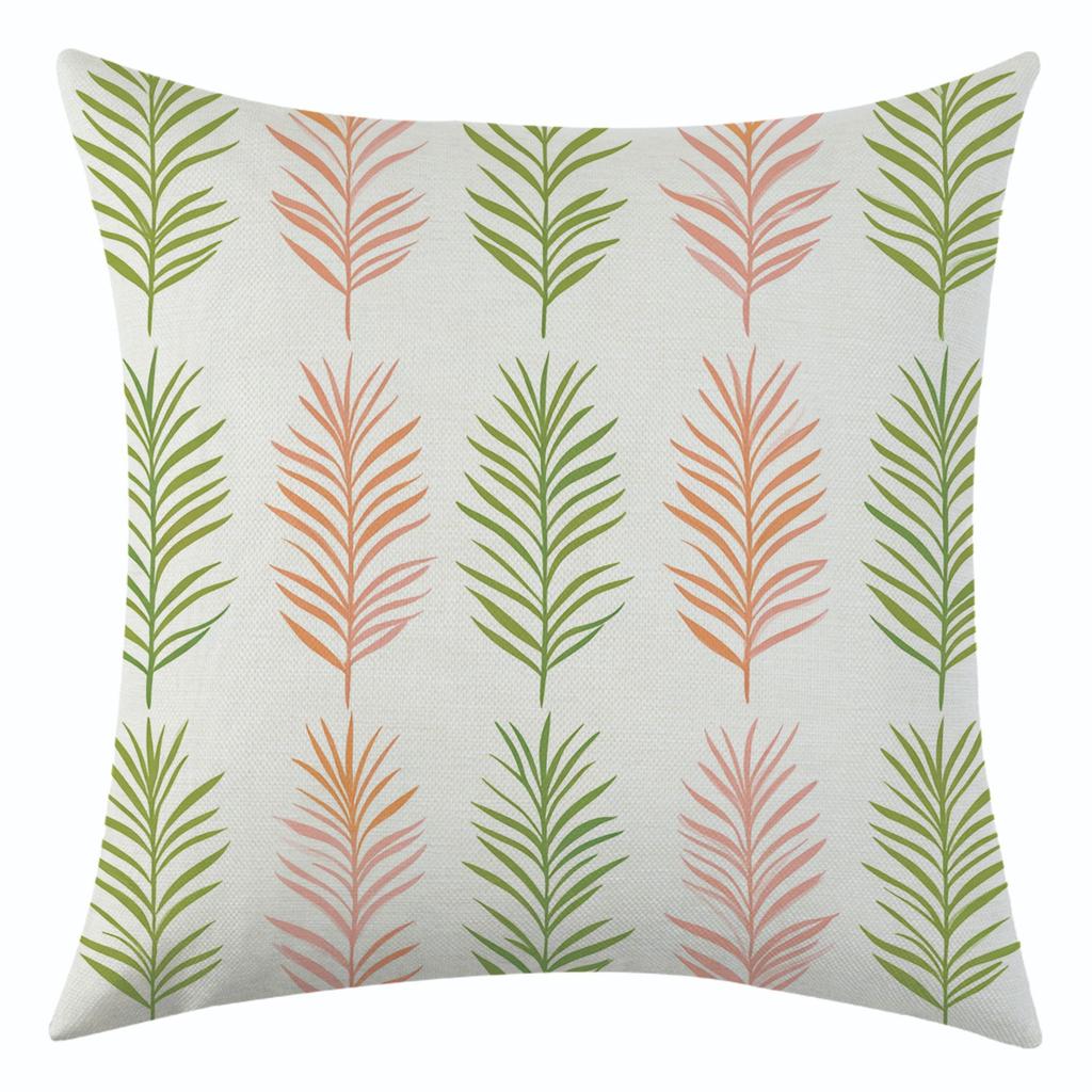 New Dream Colorful Leaf Linen Pillowcase Jit Nordic Simple Living Room Decoration Cushion