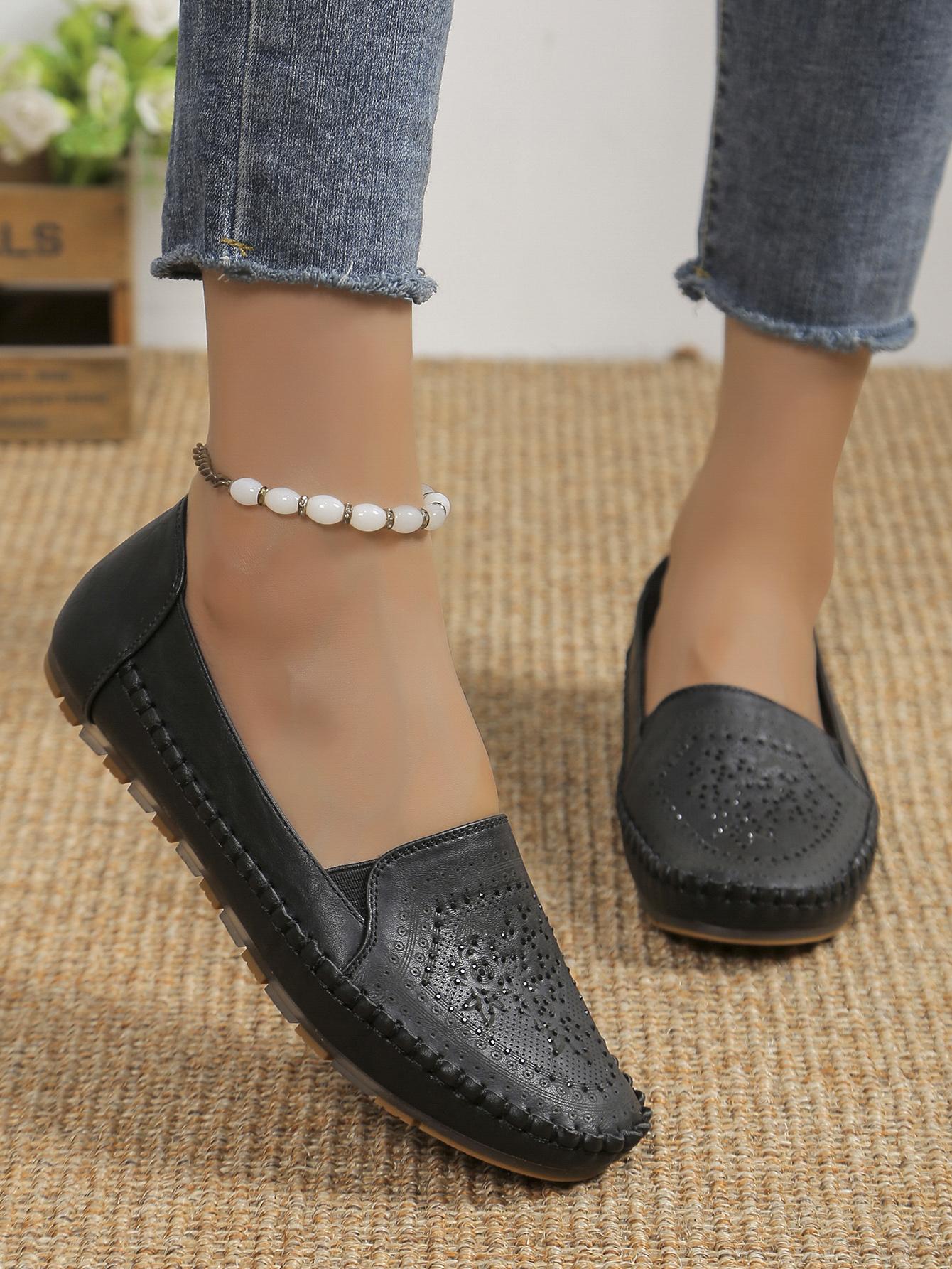 

Мода 2024 года, лето, новые модные туфли для медсестер с круглым носком, мягкая подошва, нескользящие сандалии, плоская обувь, дышащая повседневная спортивная женская обувь 43 чёрный