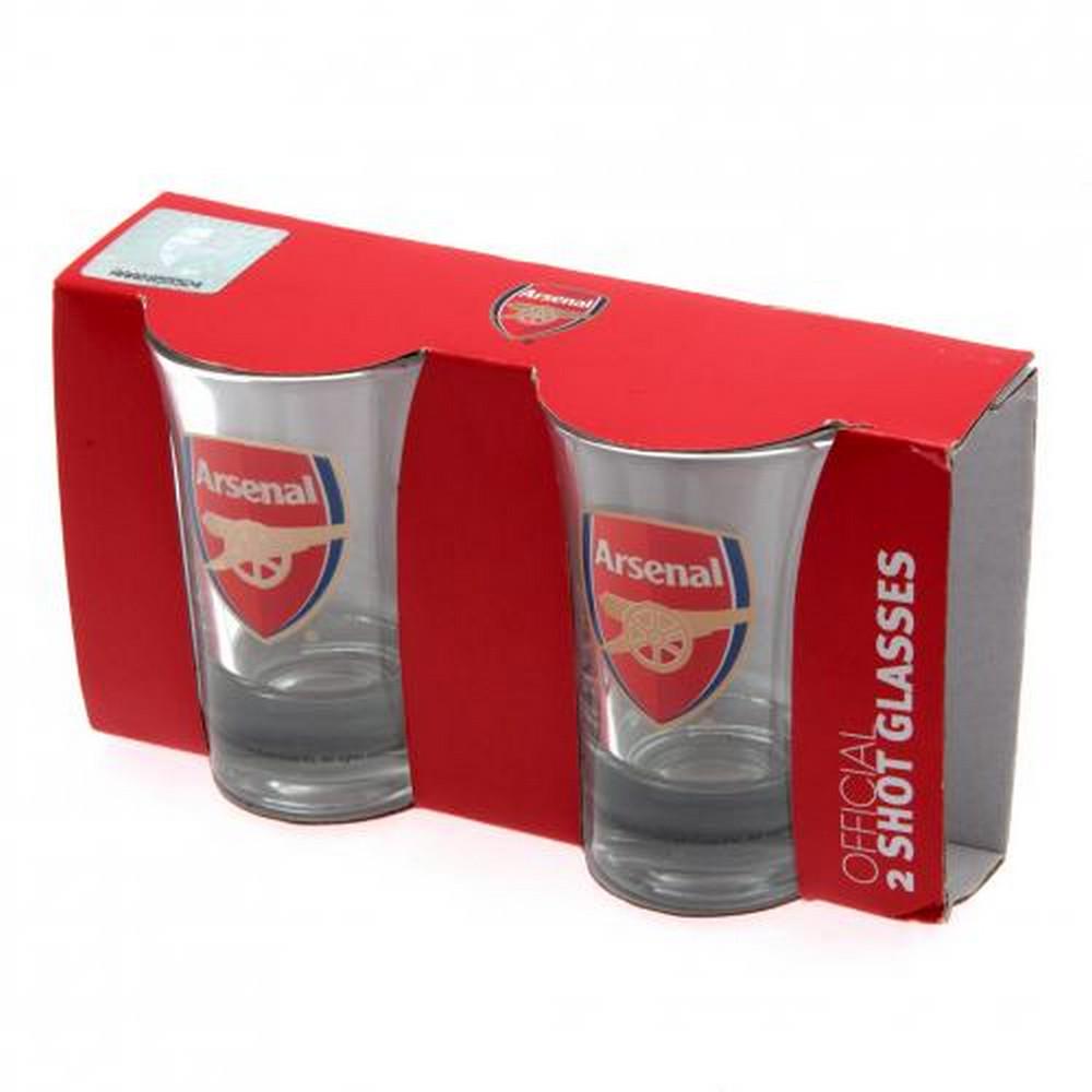 Arsenal FC Shot Glass Set (Pack Of 2)