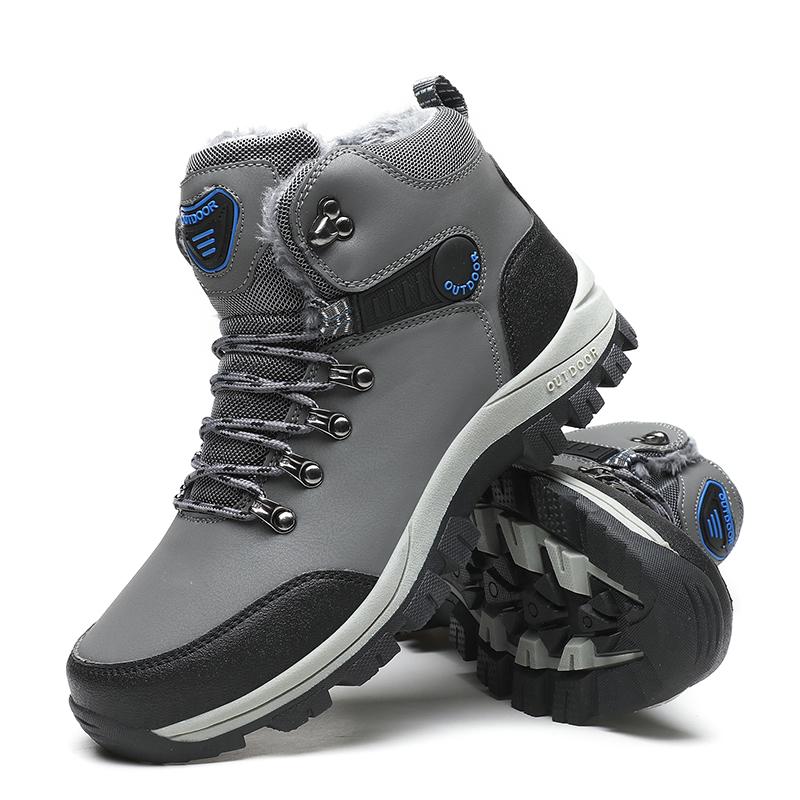 Mode Herren Casual Winter Schnee Stiefel Outdoor Wandern Sneakers High Top Kletterschuhe