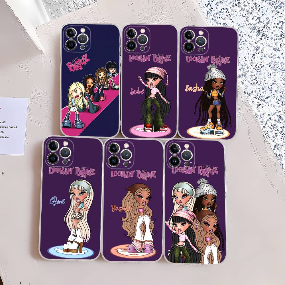B-Bratzs Phone Case For iPhone 17 16 15 14 13 11 12 Pro Max 16 Plus Transparent