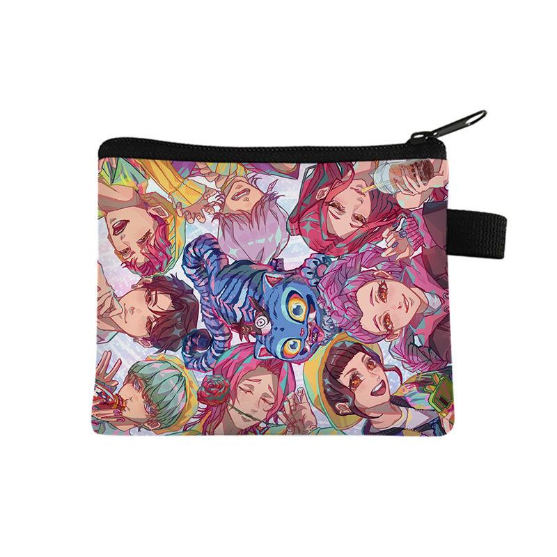 Witch Hunters Change Bag Coin Storage Bag Wallet Short Portable Key Card Bag Cartoon Bag