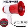 with Voice Recorder Megaphone Speaker Portable Loudhailer Microphone New Handheld Bullhorn