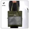 KOBEST Kangbai Student Art Tote: A4 Transparent Mesh Bag with Large Capacity for Books and Supplies.