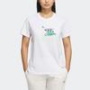 Adidas Badge Of Sport Cartoon Panda Letter Logo Print Casual Sports Tee Women Tops White IP3935