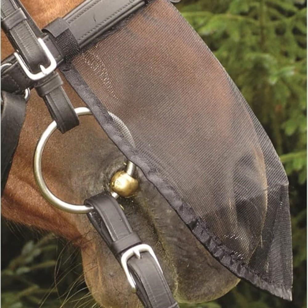 Breathable Mesh Horse Fly Mask with Tassels Fine Mesh Screen Fly Protector Mask Anti Insect UV Protection Horse Face Mask
