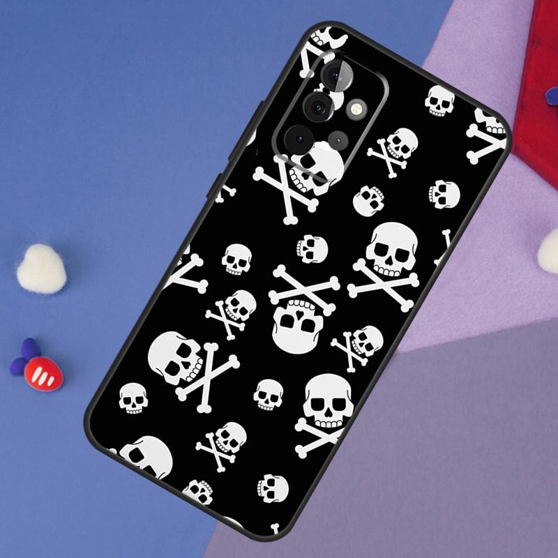 Skull Gothic Creepy Pastel Goth Case For Samsung Galaxy A15 A54 A34 A14 A13 A53 A16 A26 A36 A56 A12 A22 A32 A52 A06 A35 A55