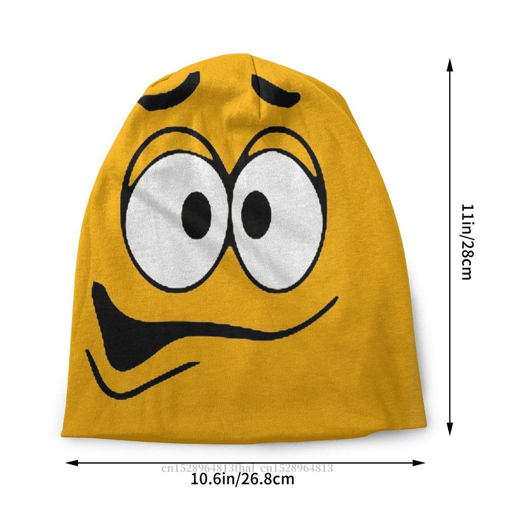 Outdoor Hats Orange Candy Faces Thin Hat Bonnet Hipster Skullies Beanies Caps Men Womens Earmuffs
