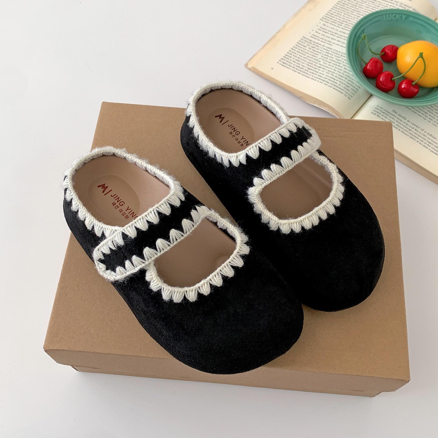 

Internet celebrities popular black thick-bottomed bag head slippers women s summer wear 2025 new models with skirts non-slip Birkenstock half slippers 35 чёрный