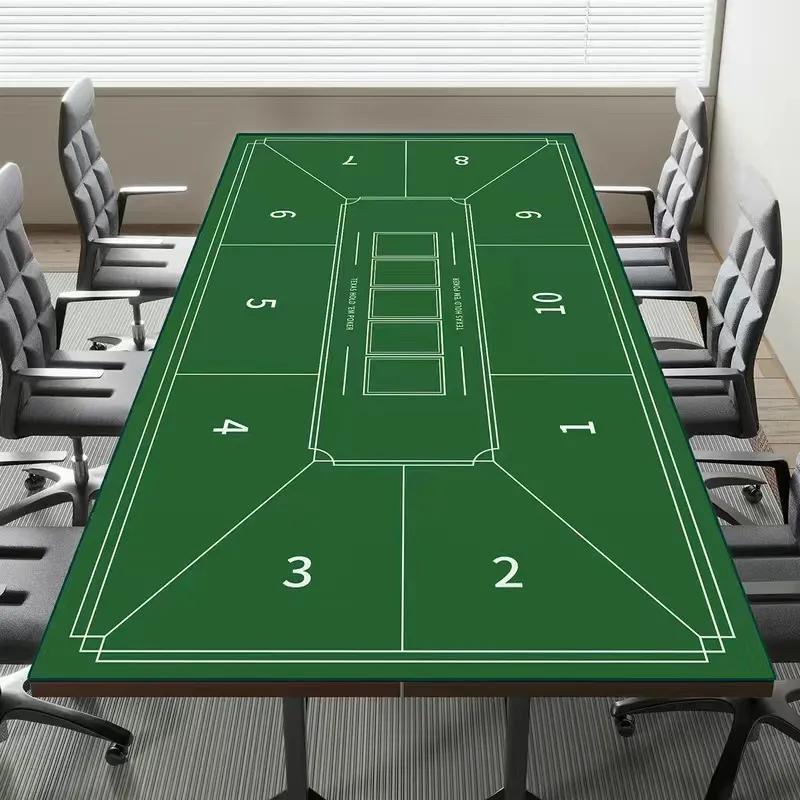 Texas Hold'em Poker XXL PU Leather Gaming Desk Mat | Waterproof Anti-Slip Card Art Mouse Pad for Office Computer Keyboard
