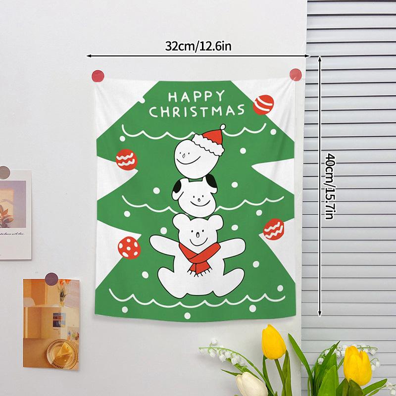 Christmas Hanging Cloth Wall Tapestry Accessorie Home Decoration Christmas New Year Decoration Room Aesthetic Accessories