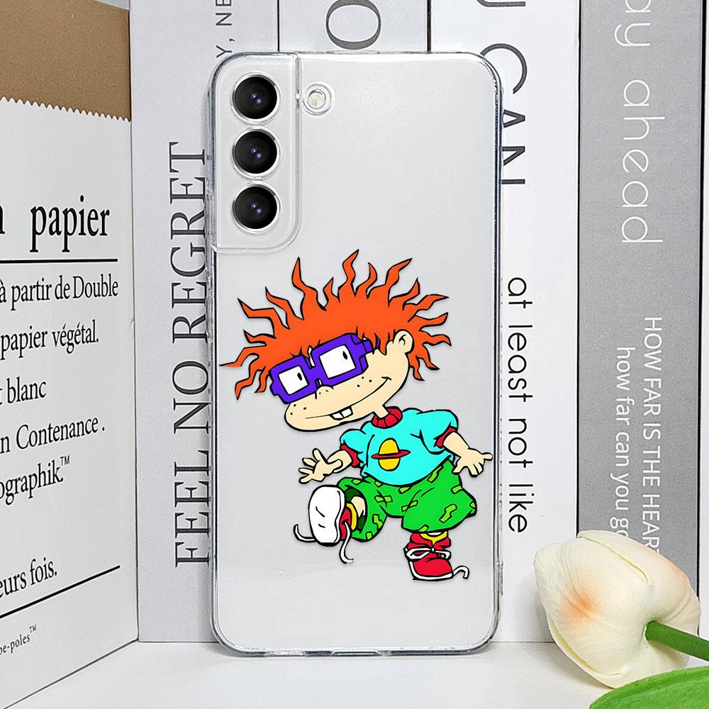 Cartoon Lustig R-Rugrats Handyhülle für Samsung Galaxy S25 S24 S23 Ultra S22 Plus S21 S23 FE Transparent Weiche Hüllen Fundas Coque