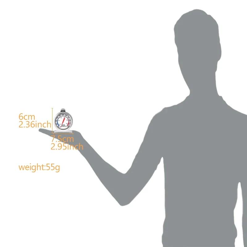 1PCS Freezer Oven Thermometer Bbq Grill Temperature Gauge Best Accurate Stainless Steel Safe Cooker Thermo Meters Baking Tools