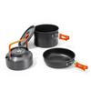 Outdoor Aluminum Portable Cookware Set DS-512: Multi-Person Kettle & Non-Stick Pan for Picnics