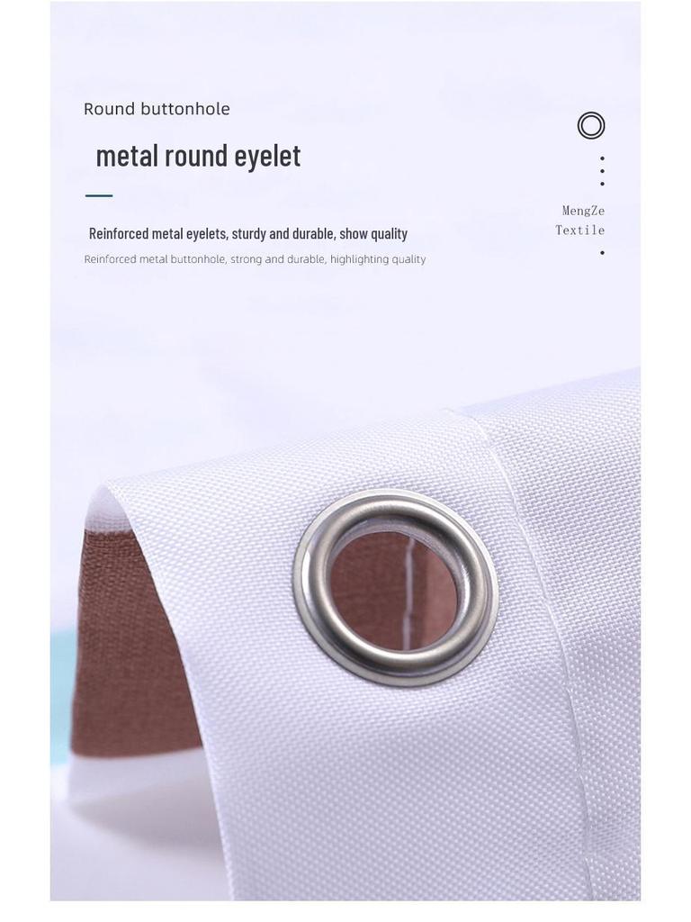 High-Definition Polyester Shower Curtain Set: Waterproof, Punch-Free Bathroom Partition with Mangosteen Design.