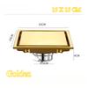 Large Flow Drainer with Base 304 Stainless Steel Hidden Square Bathroom Toilet Drainage Anti-odor Floor Drain
