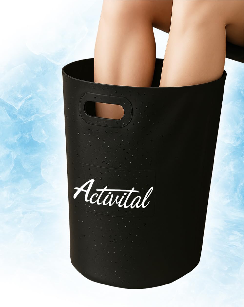 

Сумка для восстановления Activital Черное складное тканевое ведро Охлаждение Профилактика теплового удара Ноги Икры Ступни Охлаждение Согревание Ванночка для ног Ведро для ванночки для ног Складной Нога чёрный