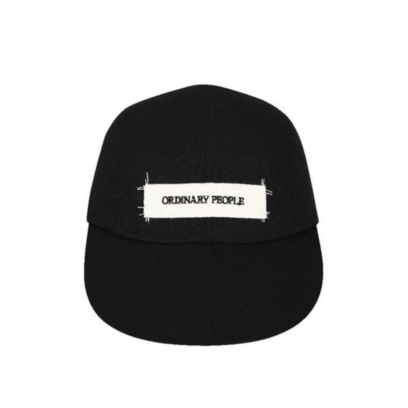 ORDINARY PEOPLE ORD LABEL STITCH CAP BLACK