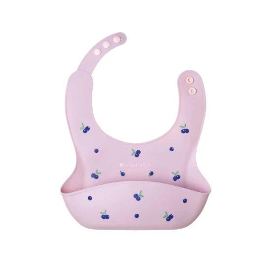 GREENFINGER Bebe Grow Silicone Bib - Blueberry & Cherry Edition