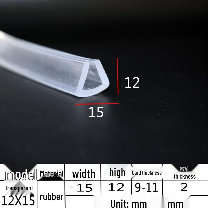 Lanshi Clear U-Shaped Glass Edge Protector