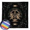 Divinations Tablecloth Pentagrams Pattern Astrologys Tarot Cards Tablecloth Altars Cloth Divinations Game Accessories