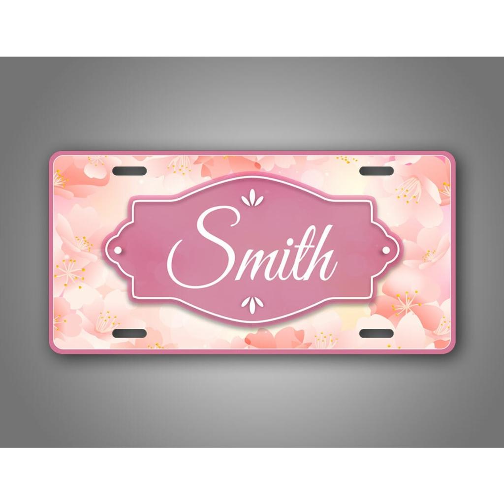 Personalized Name Floral Metal Decor Sign Waterproof for Home Garden