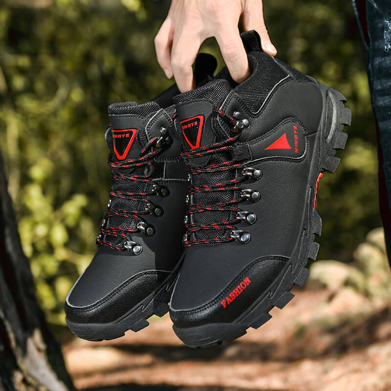 Men's outdoor hiking shoes Classic mid-top shoes Non-slip and wear-resistant waterproof hiking shoes