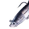 14CM Shad Soft Swimbait Jig Head Lure 8G Pre-Rigged Pinfish Lure Swimbait with Ultra Hook Paddle Tail Lure for Saltwater Fres