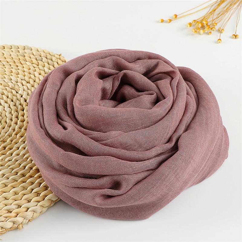 37 Color Plain Big Size Fringe Cotton Viscose Scarf Lady Warme Soft Shawls And Wraps Pashmina Stole Female Kerchief Muslim Hijab