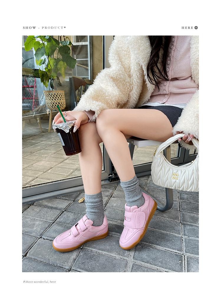 Fashion Womens Shoes Flat Round Toe Cute Bread Shoes with For Comfortable Warmth College Style Fashion Casual and Versatile Board Shoes