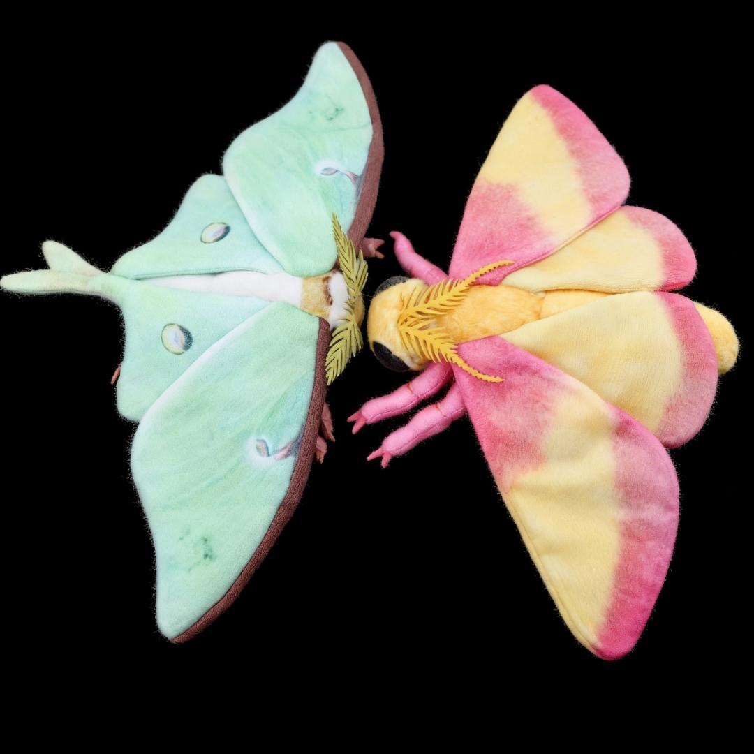 Mooie Insecten Pluche Speelgoed Roze Esdoornmot Pluche En Maanmot Pluche Verjaardagscadeau Voor Insectenliefhebber Kinderen Mot Speelgoed