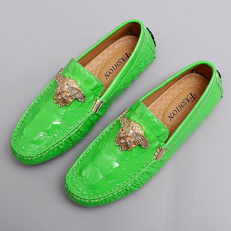 2024 New Men's Casual Leather Ride To Make the Boat Shoes Breathable Soft Men's Flats Color Lazy Loafers Large Size35-48