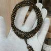 Kynam 05mm Nightingale Green Agarwood Bracelet, Multi-Strand with Round Bead Rosary, Guaranteed Authentic Original Color