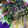 20Pcs Set Heatless Curls Mixed Color Spiral Hair Styling Tools Random Curling Rods for Cold Perming Suitable for Hair Salons