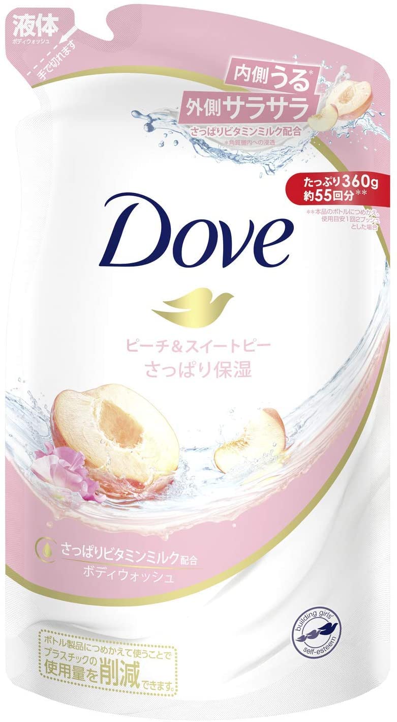 

[Set of 2] Dove Body Wash Peach & Sweet Pea Refill 360g