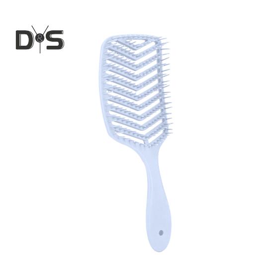 

Вентилируемая щетка для волос, портативная антистатическая, тонкая, густая, вьющаяся, длинная, влажная, сухая, плоская щетка для женщин и девочек, массаж кожи головы, укладка волос, распутывание, расческа светло-синий