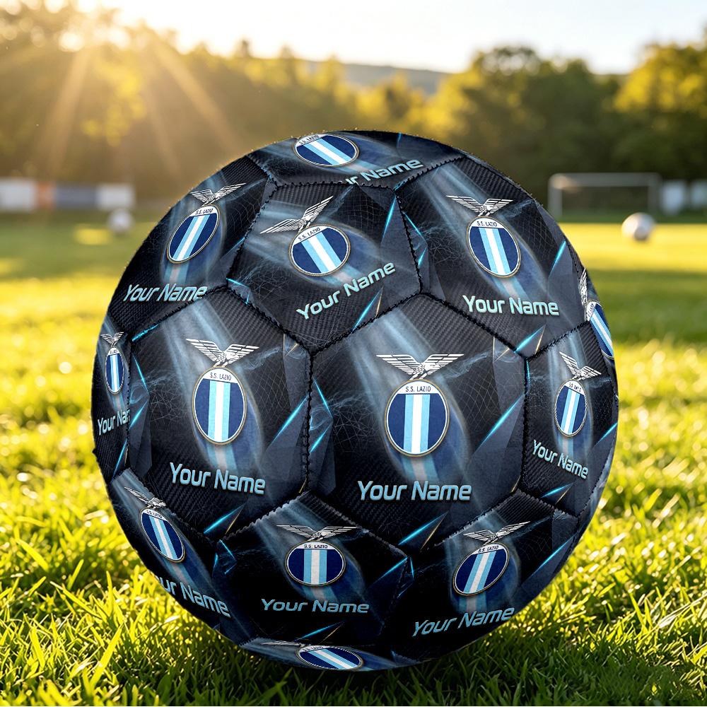Personalized Size 5 Football Lazio FC Pattern Outdoor Game Sports Ball Gift
