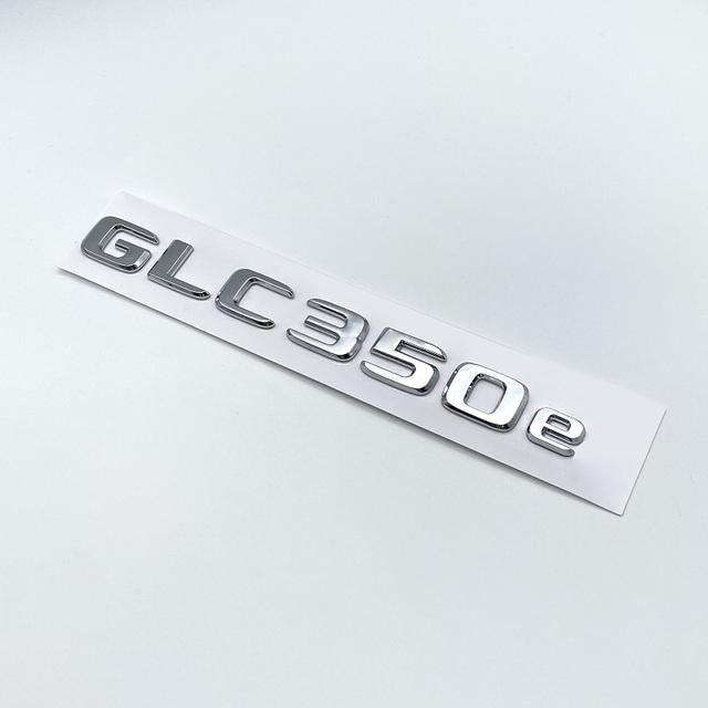 3D Chrome Black Letters GLC300de GLC300e GLC350e  GLC400e 4Matic Emblem for Mercedes Benz GLC X253 Car Trunk Logo Sticker