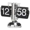 Quartz Movement Digital Auto Flip Clock Page Turning Automatically Metal Desk Flipping Clock  Gift